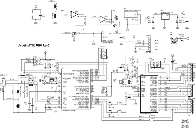 Arduino Uno Rev3 Schematic Missing 2 Parts Projects Kicad Info Forums