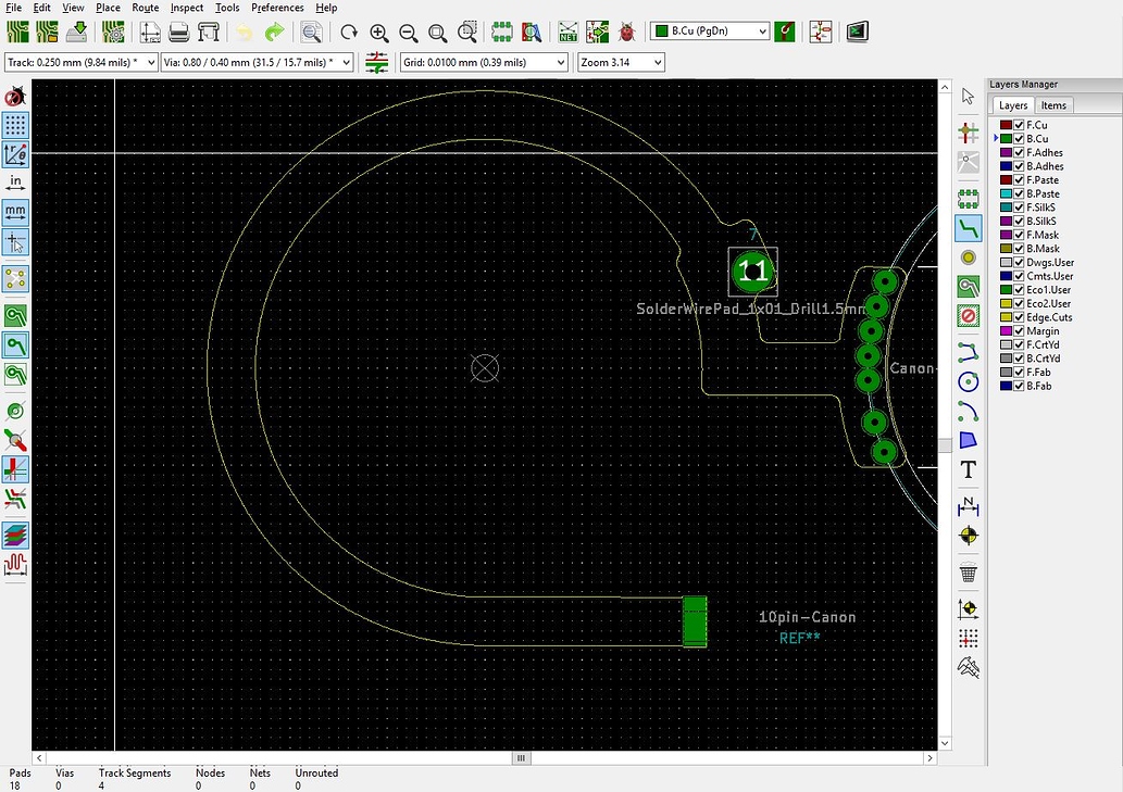 Curved tracks / free form drawing Layout KiCad.info Forums
