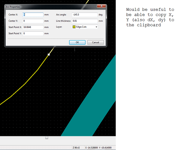 KiCad X Y copy