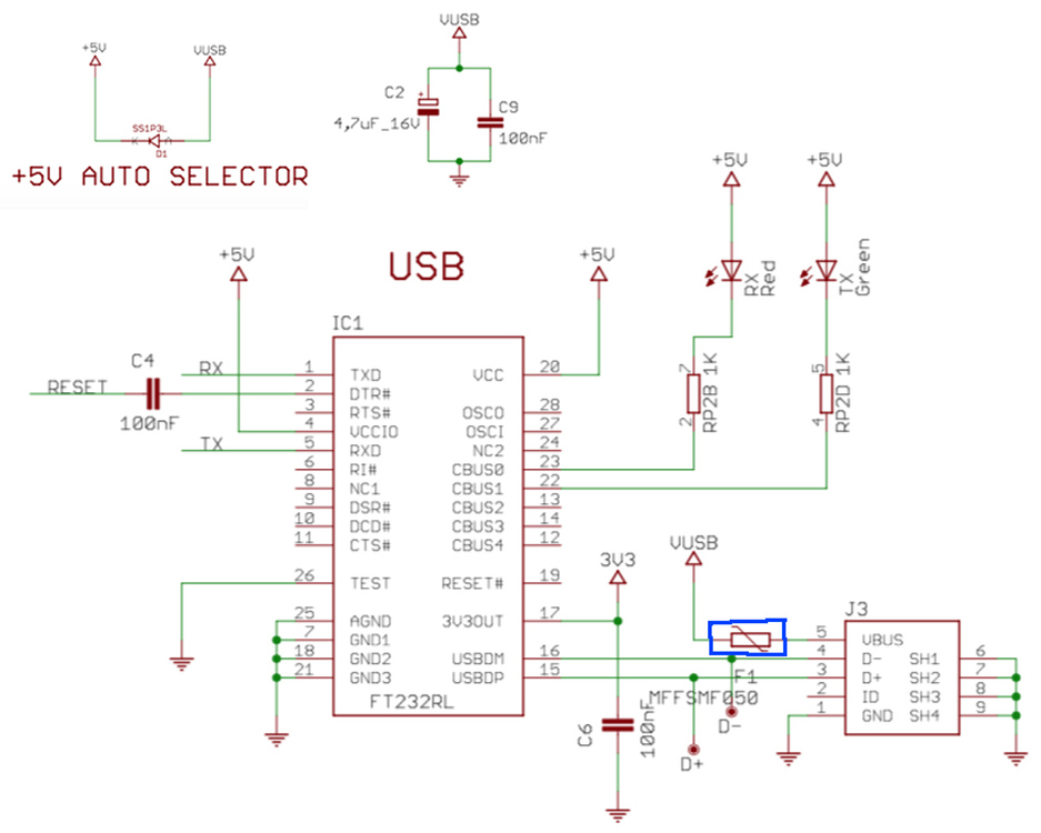 How to connect a FT232RL to a USB type C connector - Projects - KiCad ...