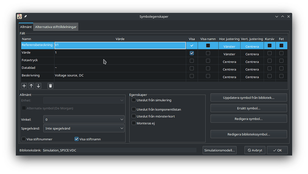 Value of simulation voltage source is not updated / transferred to