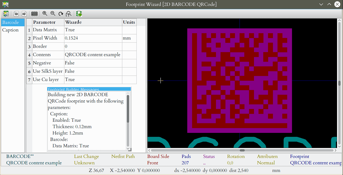 Python footprint wizard QRCode generator Layout KiCad.info Forums