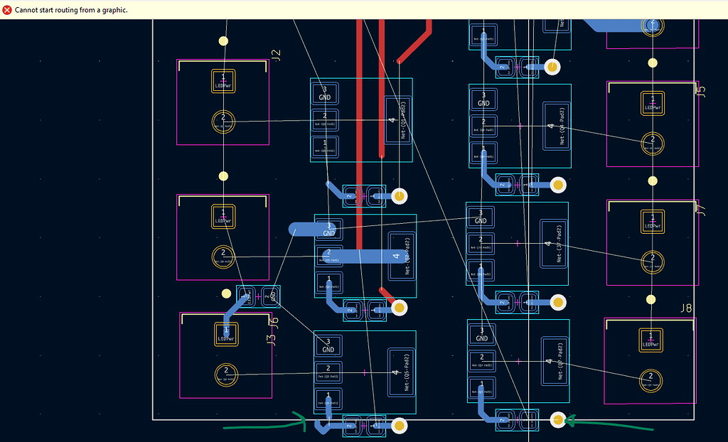 Edge Cut graphic over rides copper layer Layout KiCad.info Forums