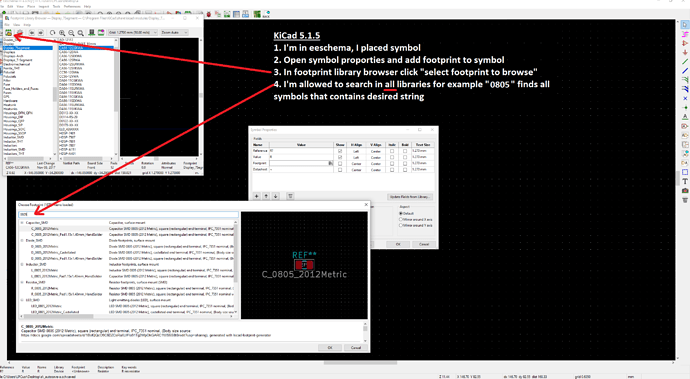 footprint assigment - kicad 5.1.5