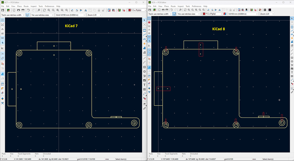 CADユ-ザ-のためのDXFリファレンス・ガイド Problem importing DXF files into KiCad 8 - Layout - KiCad