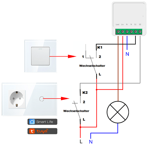 Connect old toggle switch to new Tuya smart switch - Projects