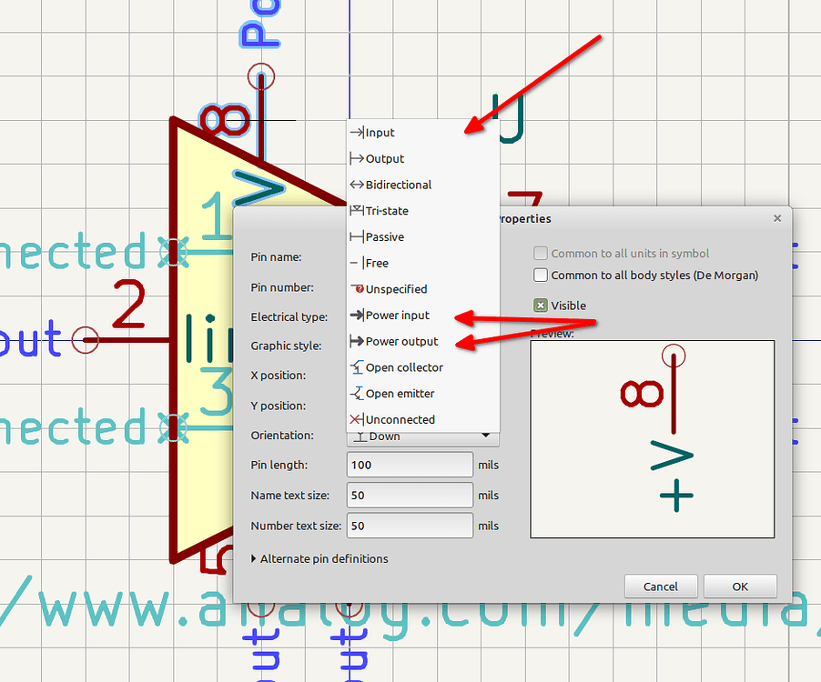 Error Input Power pin not driven by output power pins Schematic