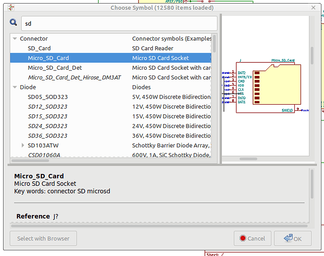 footprints proteus library sd card