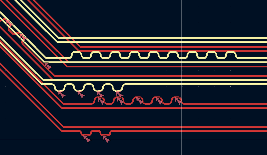 Differential Pair Gap Rule With Skew Added Layout KiCad info Forums